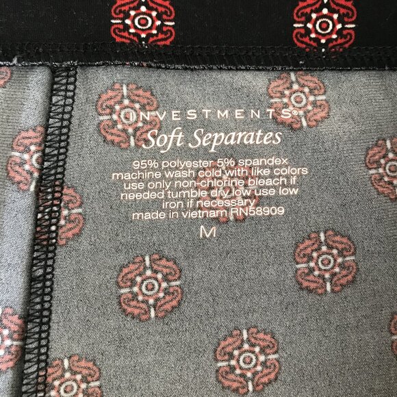 Investments Sleepwear Lounge Wear Pants Pajamas M - Picture 4 of 6